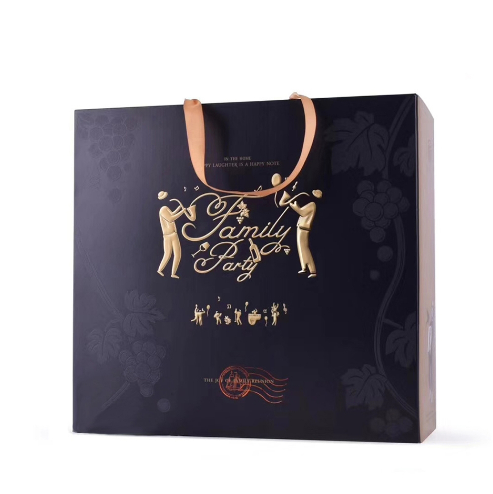 黑金雙酒杯紅酒禮盒